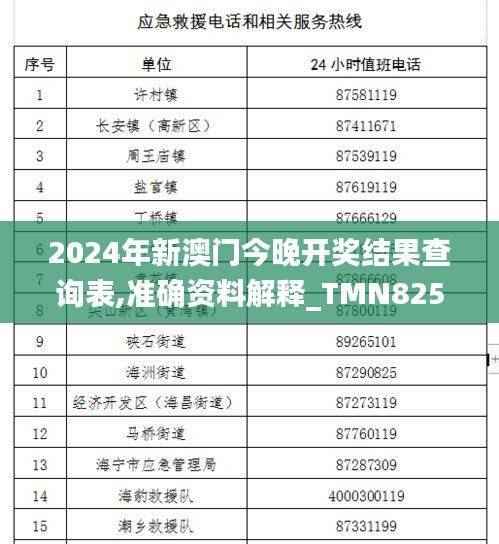 2024年新澳门今晚开奖结果查询表,准确资料解释_TMN825.19混沌