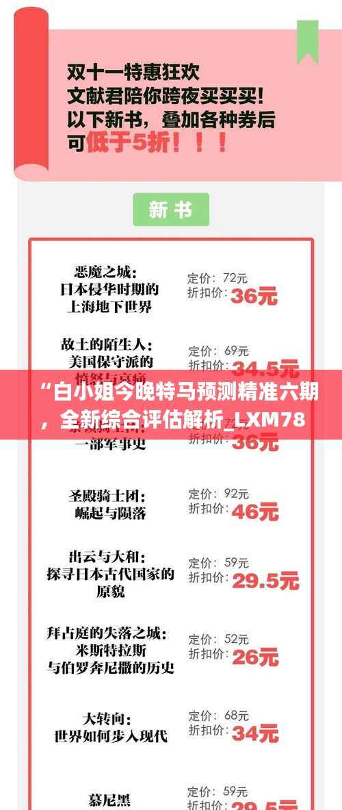 “白小姐今晚特马预测精准六期,全新综合评估解析_LXM789.46”