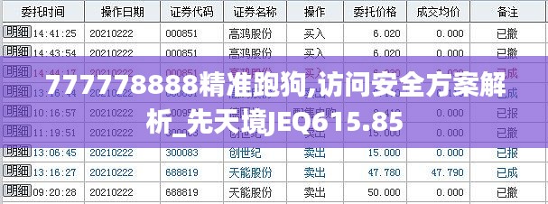 777778888精准跑狗,访问安全方案解析_先天境JEQ615.85