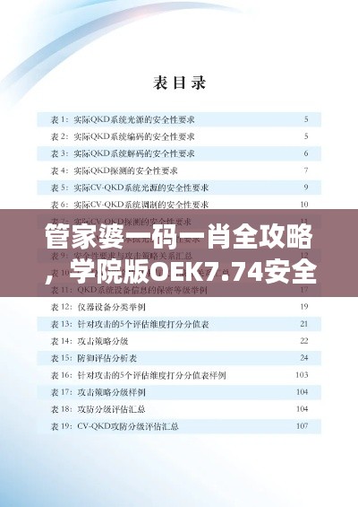 管家婆一码一肖全攻略,学院版OEK7.74安全评估方案