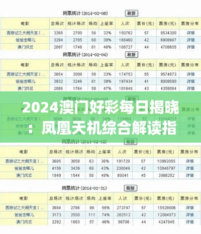 2024澳门好彩每日揭晓:凤凰天机综合解读指南_领航版JIK867.84
