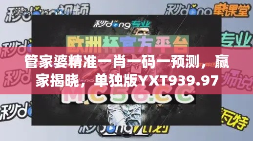 管家婆精准一肖一码一预测,赢家揭晓,单独版YXT939.97