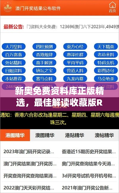新奥免费资料库正版精选,最佳解读收藏版ROI746.54