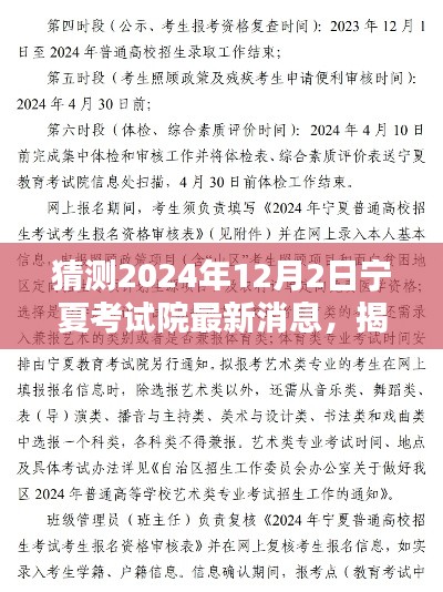 揭秘与预测,宁夏考试院最新动态与未来展望(2024年12月)