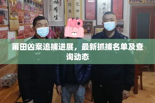 莆田凶案追捕进展,最新抓捕名单及查询动态